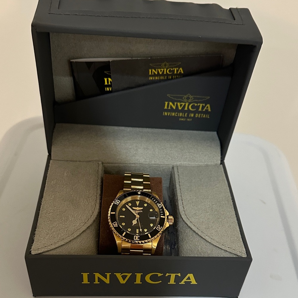 Invicta Two-Tone Gold and Black Watch